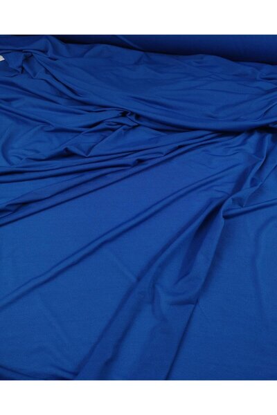 Kumaş Parça قماش دينيري جيرسيه باللون الأزرق (العرض 150 سم × الطول 300 سم)