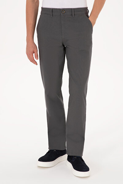 U.S. Polo Assn. Erkek Gri Regular Fit Kanvas / Chino Pantolon 50311605-VR024