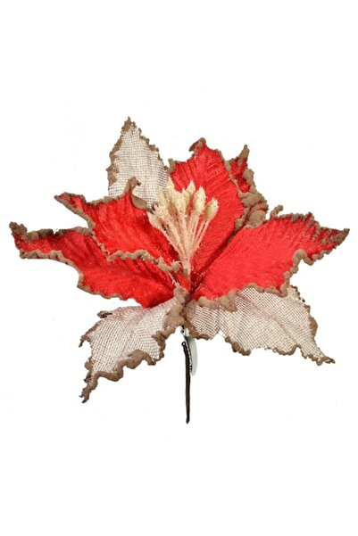 Maison du Paradis Decorațiune pentru brad de Crăciun, flori artificiale roșii...