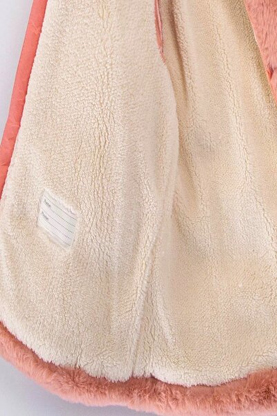 DeKuBaby ΝΕΑ ΣΕΖΟΝ Φανταχτερό ειδικό χειμωνιάτικο παλτό-καμπανάκι με γούνα εσωτερικά και εξωτερικά, με τσέπες, Ka με κουκούλα για παιδιά