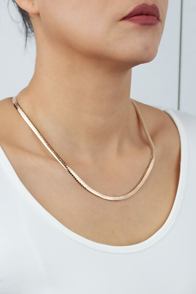 Liveyn Design قلادة برونزية بسلسلة مطحونة