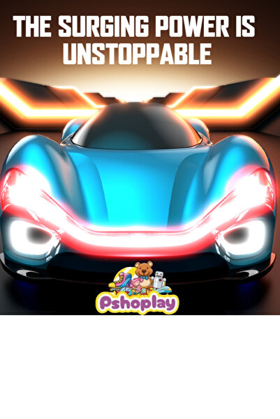 Pshoplay Şarjlı 2.4G Elektrikli Spor Araba – Uzaktan Kumandalı Şarjlı Yarış Aracı 6+ Yaş