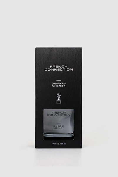 French Connection Black Wooden surround Luminous Serenity Reed Diffuser 100ML