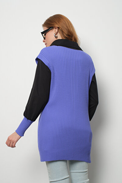 Clothes Fast Ribbed Knit Sweater Shirt Double Combination