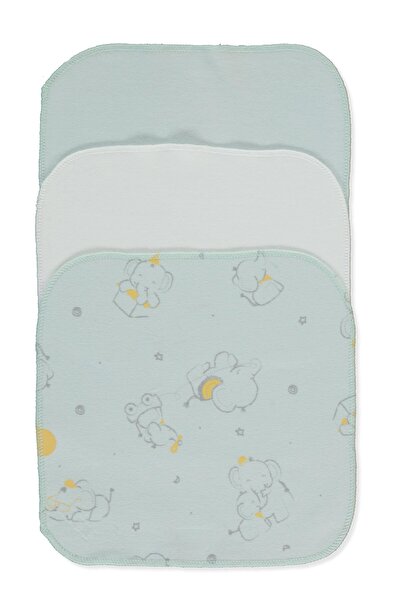 Bebetto Interlock Wipes 3 Pack (Little Elephant) Mint