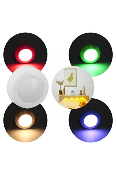 Powermaster PM-26973 RGB Gün Işığı Led Raf Duvar Aydınlatma 3XAAA Pil İle Çalışır (Tekli)