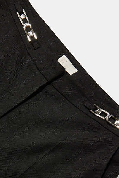 W Collection SİYAH SİM ÇİZGİLİ PANTOLON