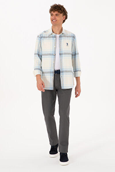 U.S. Polo Assn. Erkek Gri Regular Fit Kanvas / Chino Pantolon 50311605-VR024