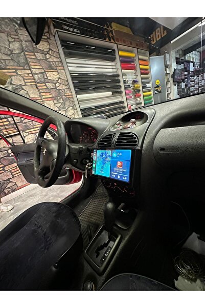 ALCARS AUDİO PEUGEOT 206 9 İNC 8 GM RAM 128 GB RAM KABLOSUZ CARPLAY MULTİMEDYA