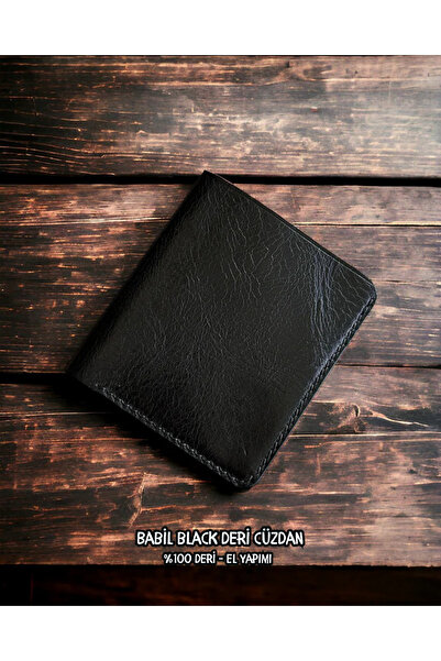 Nicevia Babil Black Leather Wallet