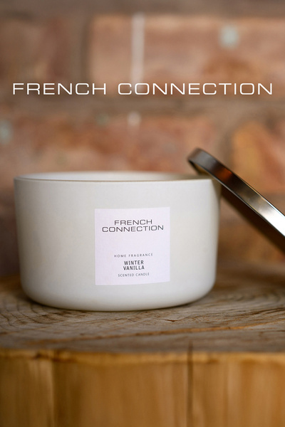 French Connection شمعة وايت كوليكشن الشتوية برائحة الفانيليا 431G