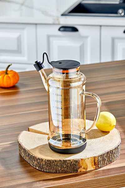 Cooker 1.1 Liter Borosilicate Glass Oil and Vinegar Bottle Olive Oil Bottle Transparent