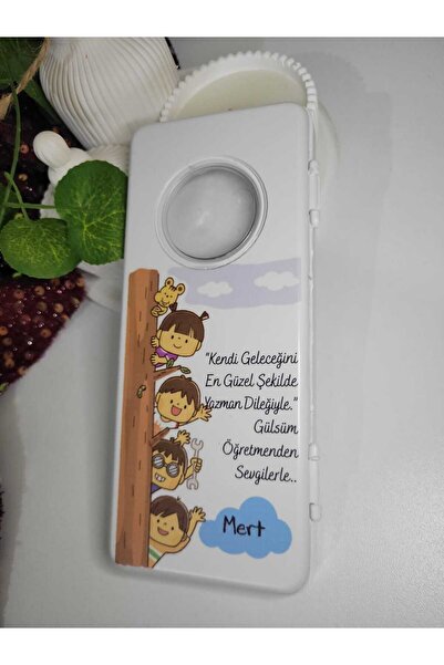 Ufuk Çizgisi UV baskılı isime özel plastik kalemlik 10 lu paket