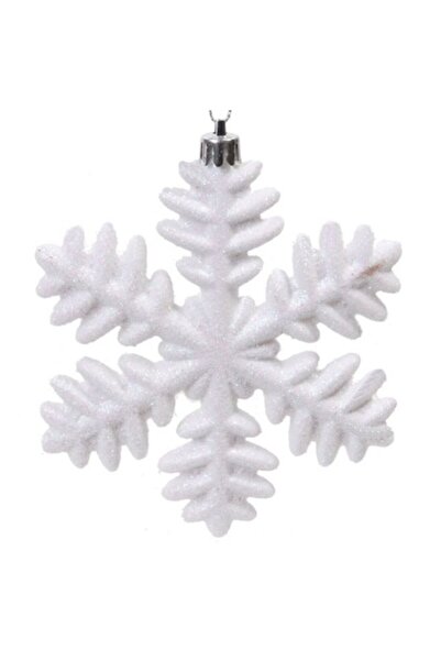 Christmas Set of 4 tree ornaments, snowflake, 13 cm