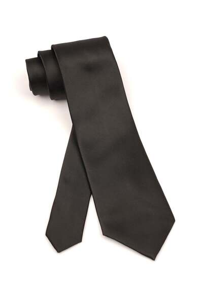 6AM Ceremony Classic plain black tie