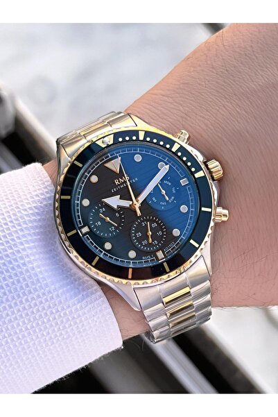 RMS Romanson 2 Years Warranty Steel Strap Steel Case 5 Atm Water Resistant Men's Wristwatch Ag1503.04