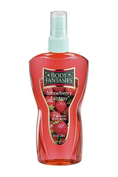 Body Fantasies بخاخ الجسم برائحة الفراولة الخيالية، 236 مل