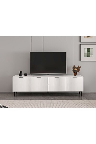 Minar Plus Tv Ünitesi Beyaz/Beyaz