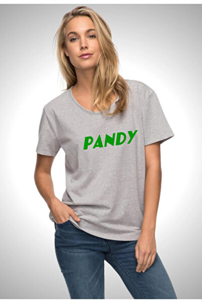 HOFFNUNG تي شيرت مطبوع كبير الحجم "PANDY