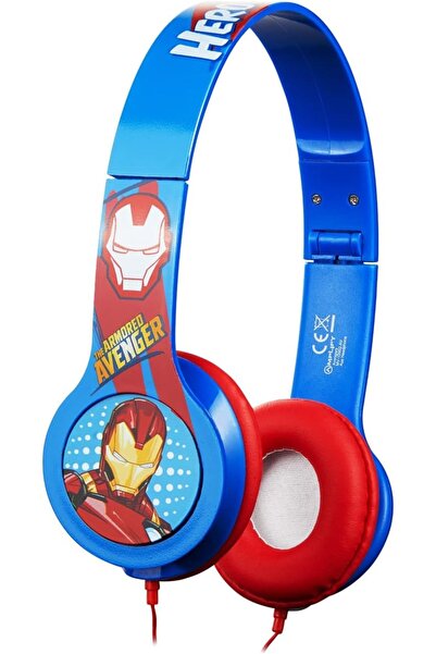 SMD-Volkano Marvel Avengers Kids Stereo Headphones | Wired On-Ear Headset with Soft Padded Earcups | Headband