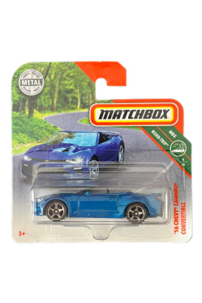 HOT WHEELS Matchbox - '16 Chevy Camaro Convertible - Mavi (1/64) 2018 Case