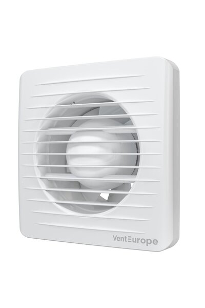 Venteurope Ventilator de perete CLASSIC100BD, cu supapă de sens unic, 100 mm, debit 97 mc/h, 14W, IP24