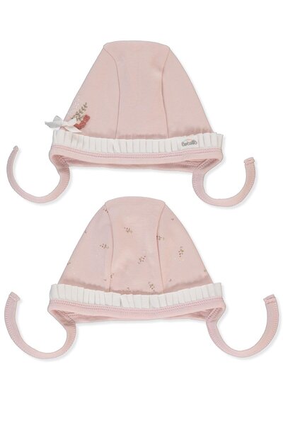 Bebetto Interlock Connected Hat 2-Pack (Tiny Florist) Pink