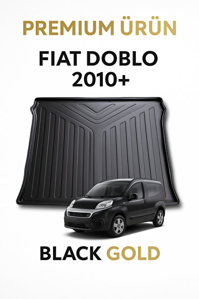Black Gold Fiat Doblo Bagaj Havuzu 2010-2022 Uyumlu 3D Premium