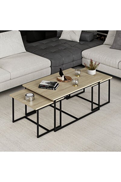 Minar Levada 3'lü Zigonlu Sehpa - Bona