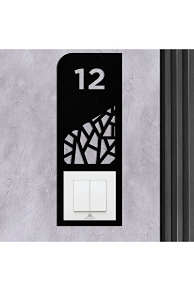 DfEventdesing Ahşap Dekoratif Daire Kapı numarası