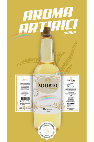 AGOSTO Aroma Artırıcı (Flavored) Şurup 750 ml-Kahve Şurubu