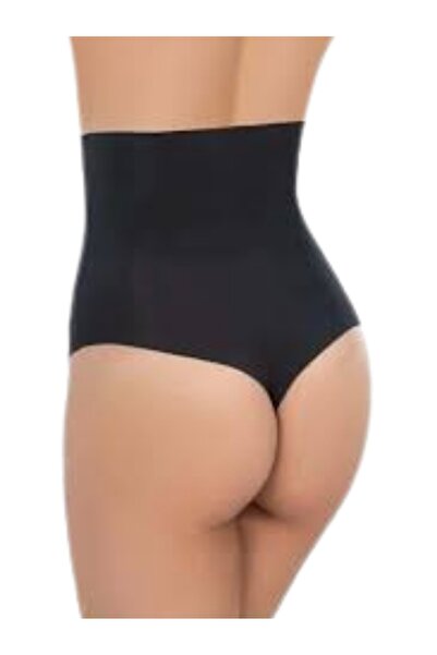 miss flex&fit Dikişsiz Toparlayıcı Lazer Kesim Yüksek Bel String Korse Balenli Tanga Korse