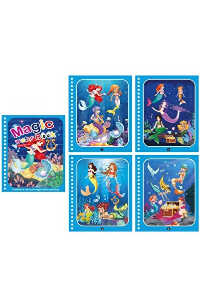 vendor-unknown Carte de colorat cu apă reutilizabilă Magic Book, diverse mode...