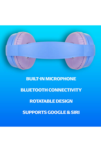 SMD-Volkano Disney Frozen Kids Bluetooth Stereo Headphones | Wireless Headset | Includes 5 Decorating Stickers