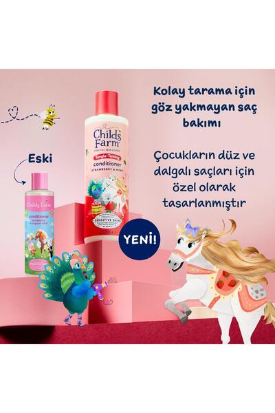 Childs Farm Çilek ve Organik Nane Özlü Çocuk Saç Krem 250ml