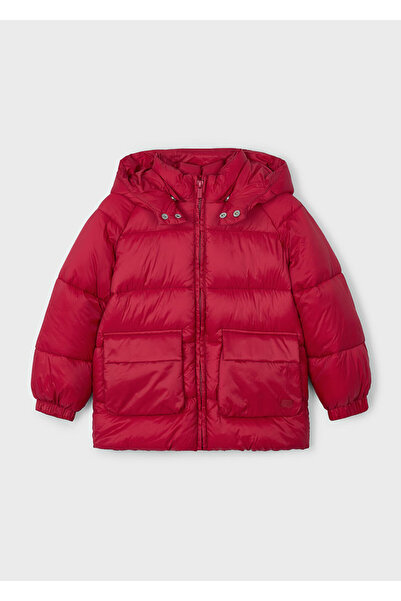MAYORAL 4-10 Years Old Hooded Coats - Red