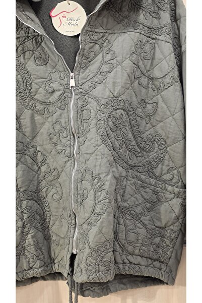 Park Moda Quilted Jacket Shawl Pattern Embossed