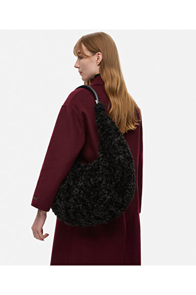 İpekyol Kontrast askılı pelüş çanta