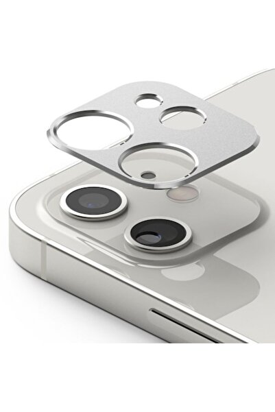 Bibilel Protectie Camera pentru iPhone 12 mini, Aluminiu, Silver
