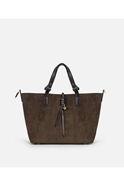 İpekyol Double-Piece Bag with Contrasting Texture