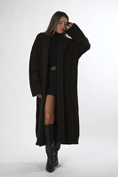 ABBRA Women's Open Front Shawl Collar Cardigan