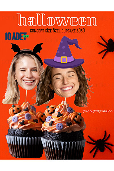 partikuki Pinterest Halloween Cadılar Bayramı Konseptli Fotoğraflı Cupcake To...