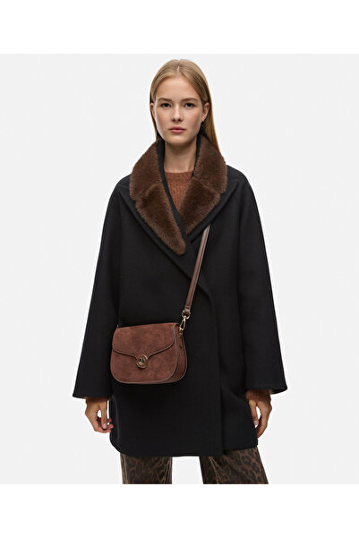 İpekyol Suede Look Flap Bag