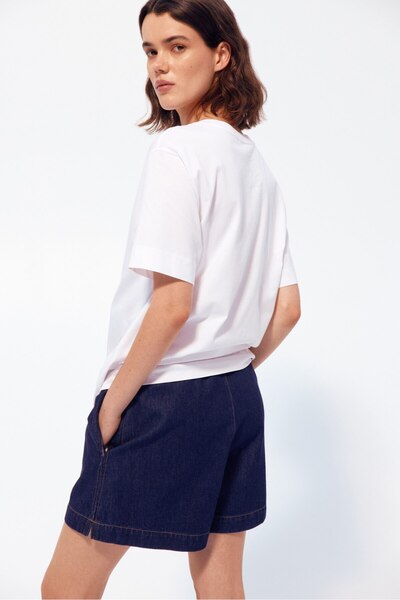 H&M MAMA Büzgü Bağlı Kot Şort