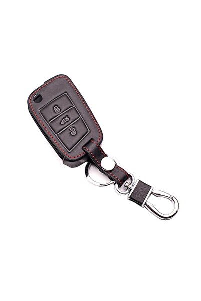 VTH Leather key case model 3 - Skoda Octavia