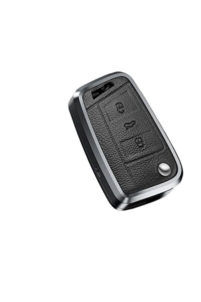 OEM Black aluminum key case for VW Golf 7/Tiguan, Seat Ateca/Leon/Ibiza, Skod...