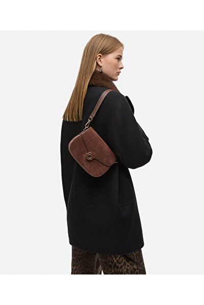 İpekyol Suede Look Flap Bag