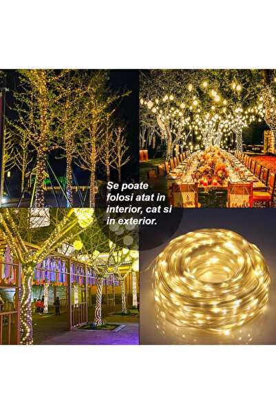 buz Χριστουγεννιάτικο λαμπάκι, 20 μέτρα, 200 LED, εσωτερικού/εξωτερικού χώρου...