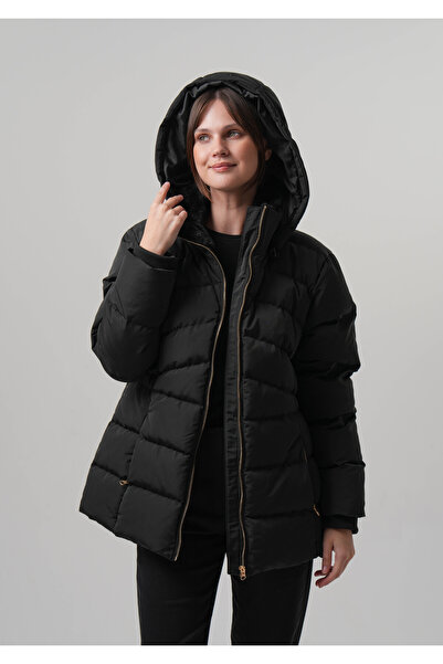 PIQUE Women's Coat Women's Puffer Coat with Detachable Hood