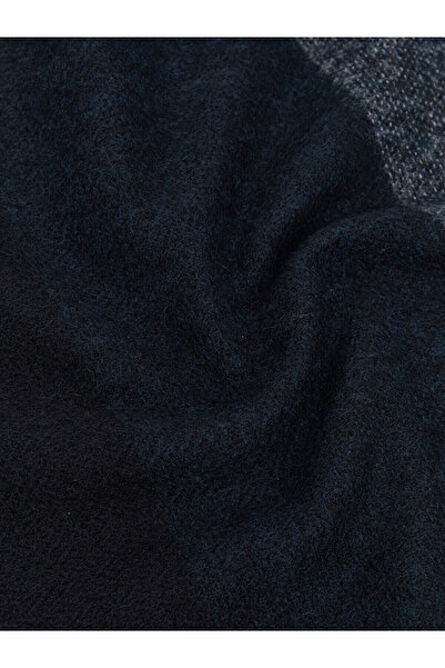 LC Waikiki Hilfa New Season Tassel Detailed Color Block Men's Scarf